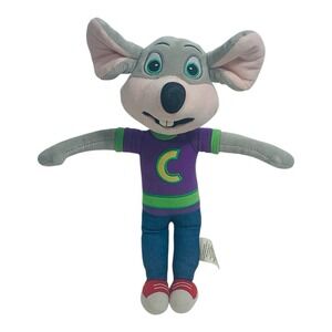 Chuck E. Cheese Plush 13" Stuffed Mouse Doll 2013 Pizza Mascot Toy Chucky
